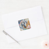 Athena Paard Impressionistische Kunst Sticker (Envelop)