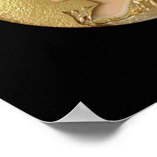 ATHENA PORTRAIT MET GOLDEN HELMET EN GRIFFINS POSTER (Hoek)