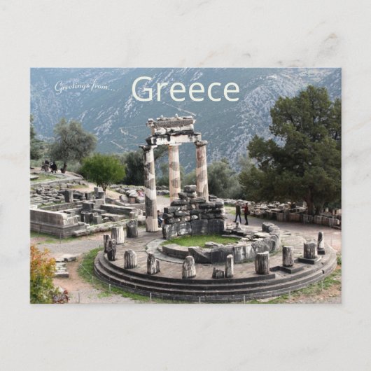 Athena Pronaia Sanctuary in Delphi Griekenland Briefkaart (Voorkant)