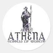 Athena Ronde Sticker (Voorkant)