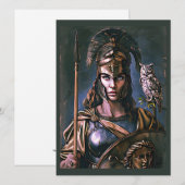 "Athena’s felle loyaliteit" Kleurrijk Portret Kaart (Voorkant / Achterkant)