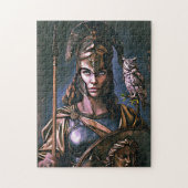 "Athena’s felle loyaliteit" Kleurrijk Portret Legpuzzel (Verticaal)