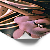 "Athena’s felle loyaliteit" Kleurrijk Portret Perfect Poster (Hoek)