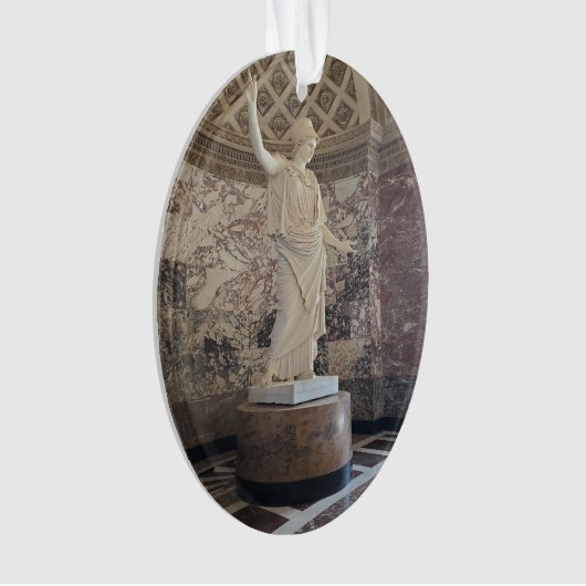 Athena van Velletri Souvenir Acryl Ornament (voorkant)
