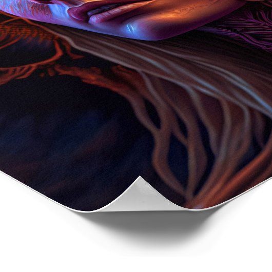 Athena - Vrouw van de Griekse godin Wall Art Print (Hoek)