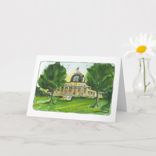 Athenaeum Hotel, Chautauqua Folded Card Kaart (Kleine Plant)