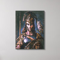 "Athena's Onwankelbare Trouw" Kleurrijk Portret