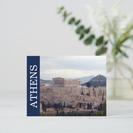 athene acropolis briefkaart (Staand voorkant)