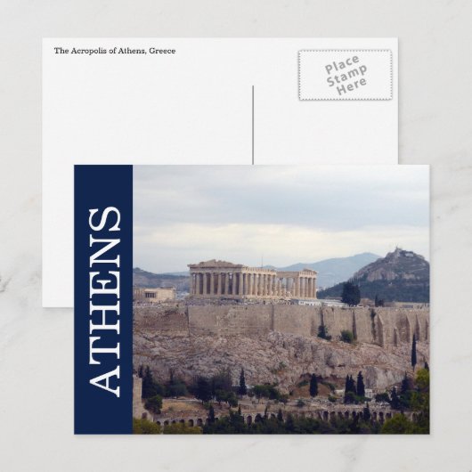 athene acropolis briefkaart (Voorkant / Achterkant)