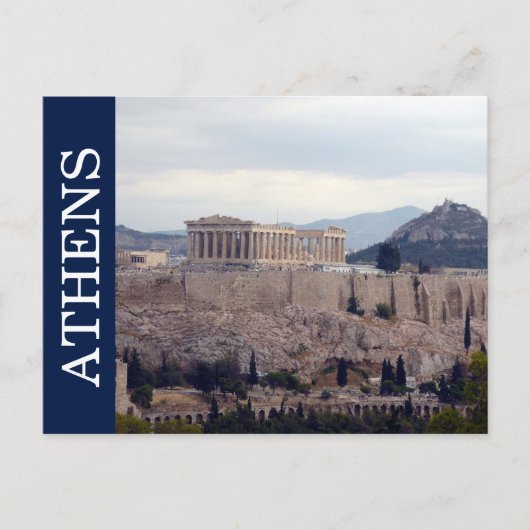 athene acropolis briefkaart (Voorkant)