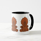 Athene Akrokeramo (Anthemio Ancient Greek Antefix) Mok (Voorkant rechts)