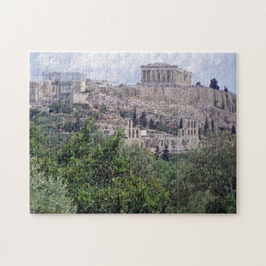 Athene Akropolis panoramisch uitzicht puzzel (Horizontaal)