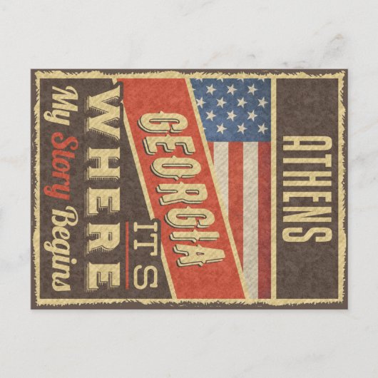 Athene Georgia Briefkaart (Voorkant)