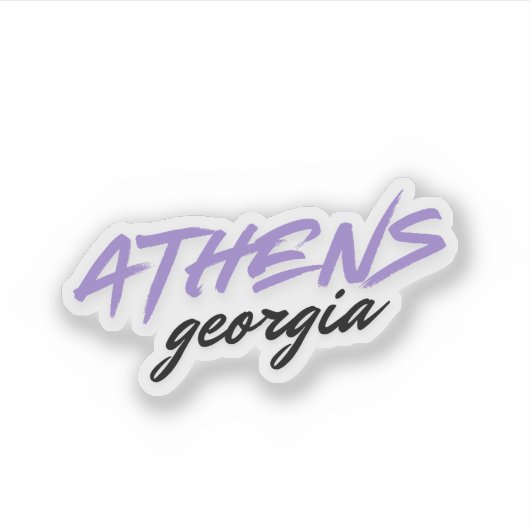 Athene Georgia Sticker (Voorkant)