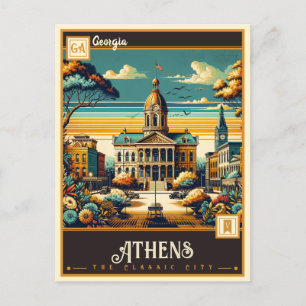 Athene, Georgië    Briefkaart