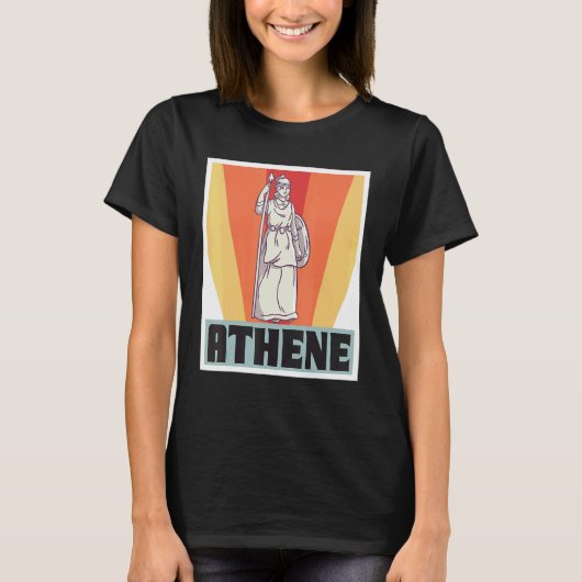 Athene Greece God Greek Mythology Ancient Greece T-shirt (Voorkant)