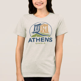 Athene Griekenland Acropolis Parthenon Tri-Blend Shirt