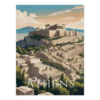 Athene Griekenland Acropolis Reisprint Perfect Poster