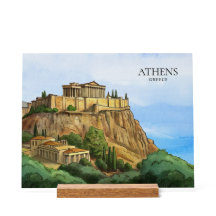 Athene Griekenland Aquarel | Historische Gezichten