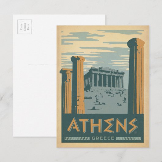 Athene, Griekenland Briefkaart (Voorkant / Achterkant)