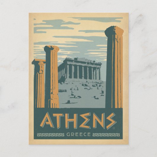 Athene, Griekenland Briefkaart (Voorkant)