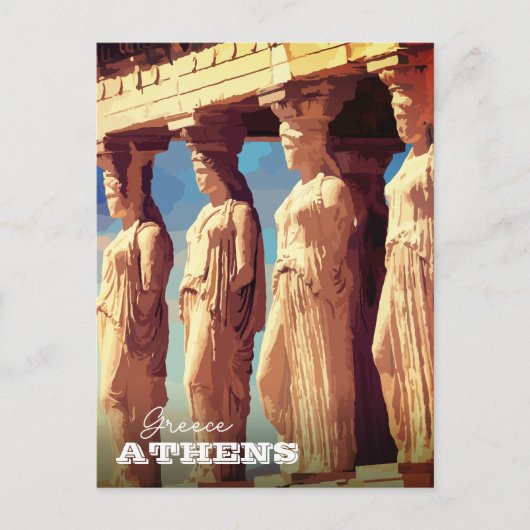 Athene, Griekenland Briefkaart (Voorkant)