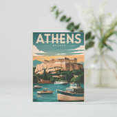 athene griekenland  briefkaart (Staand voorkant)