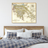 Athene, Griekenland Canvas Afdruk (Insitu (Slaapkamer))