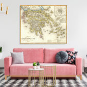 Athene, Griekenland Canvas Afdruk (Insitu (Woonkamer))