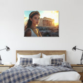 ATHENE - GRIEKENLAND CANVAS AFDRUK (Insitu (Slaapkamer))