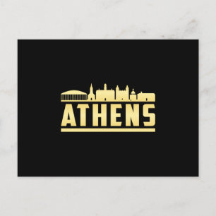 Athene Griekenland City Skyline Cityscape Funny Gi Briefkaart