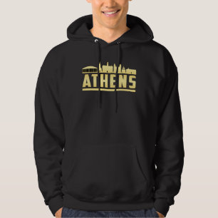 Athene Griekenland City Skyline Cityscape Funny Gi Hoodie