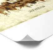 Athene Griekenland Cityscape Poster (Hoek)