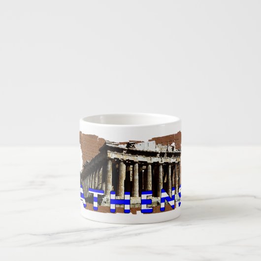 Athene, Griekenland Espresso Kop (Voorkant)