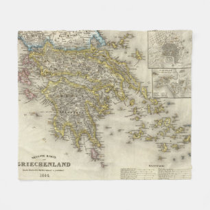 Athene, Griekenland Fleece Deken