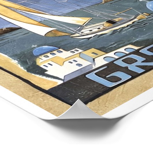 Athene Griekenland  Griekenland Poster (Hoek)