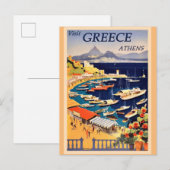 Athene Griekenland  Grieks reisbureau Briefkaart (Voorkant / Achterkant)
