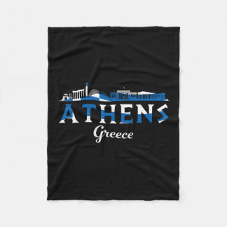Athene Griekenland Griekse Bestemming Vakantie Rei Fleece Deken