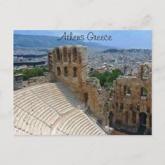 Athene Griekenland het Colosseum Briefkaart (Voorkant)