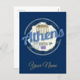 Athene Griekenland Hoofdstad  stad souvenir Feestdagenkaart