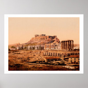 Athene Griekenland Jupiter Temple Poster