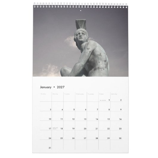 athene / griekenland kalender (Jan 2027)
