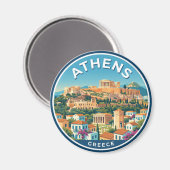 Athene Griekenland Magneet (Voorkant / Achterkant)
