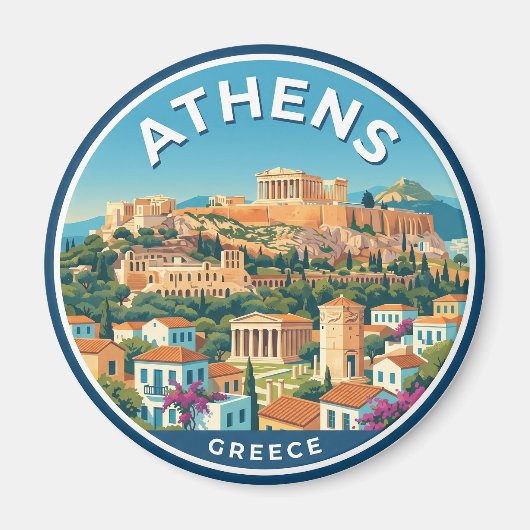 Athene Griekenland Magneet (Voorkant)