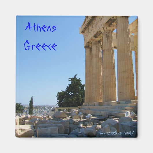 Athene Griekenland magneet ontwerp (Voorkant)