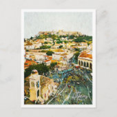 Athene Griekenland Mooi olieverflandschap Briefkaart (Voorkant)