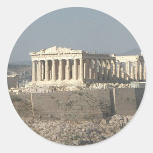 Athene—Griekenland-oude-geschiedenis-585526_1279_9 Ronde Sticker