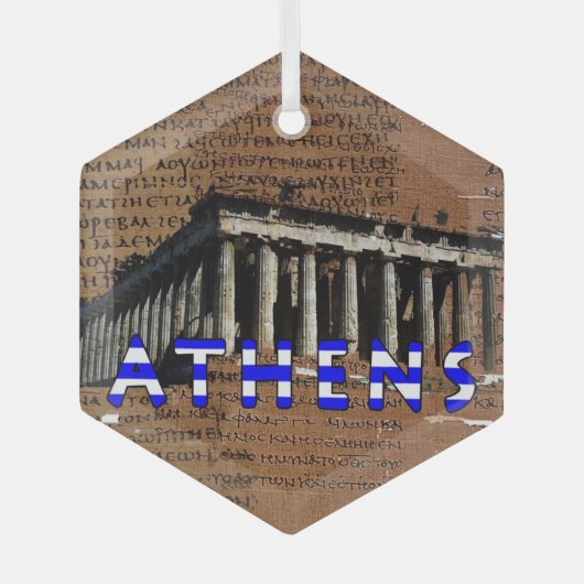 Athene Griekenland Parthenon Akropolis Ornament (Voorkant)