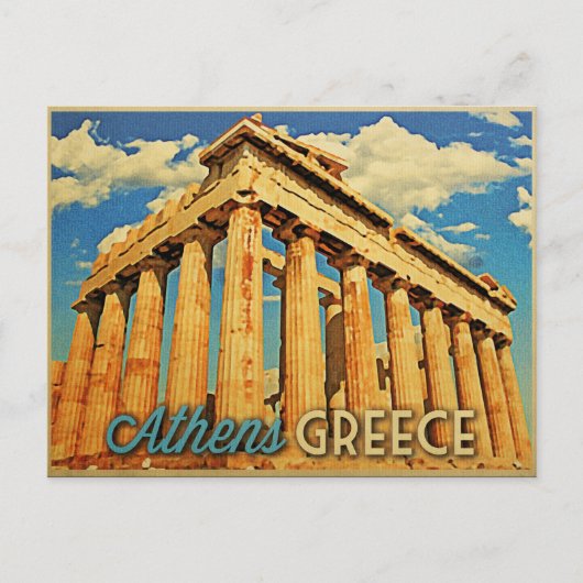 Athene Griekenland Parthenon Briefkaart (Voorkant)