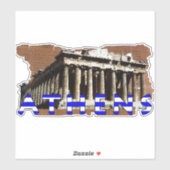 Athene Griekenland Parthenon Fun Sticker (Vel)
